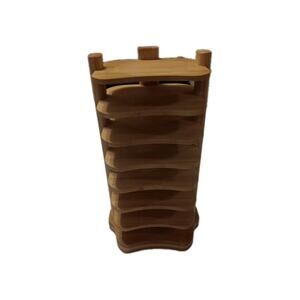 YAJR Bamboo Tumbler Lid Organizer Model #YJ-986-002